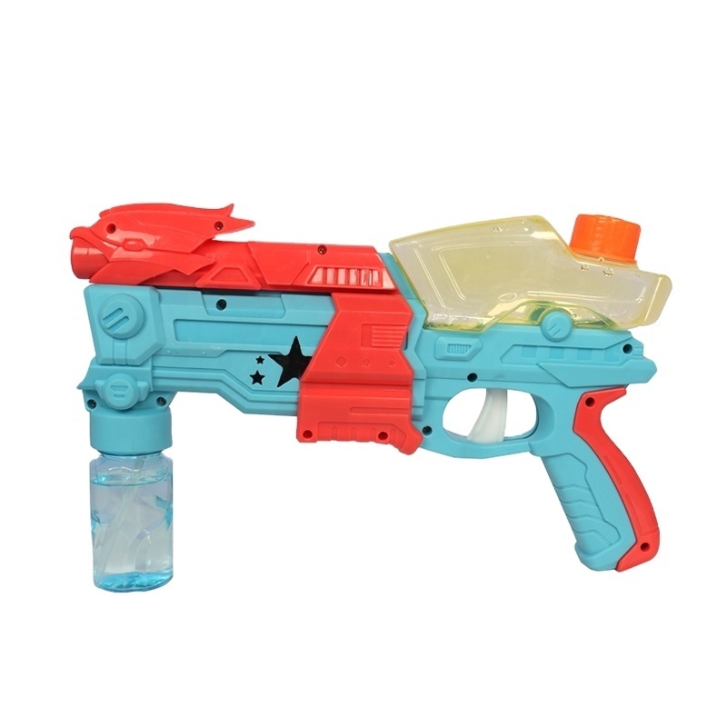 2023 Wholesale outdoor bubbles shooting gun toy game toys bubble water gun for kids