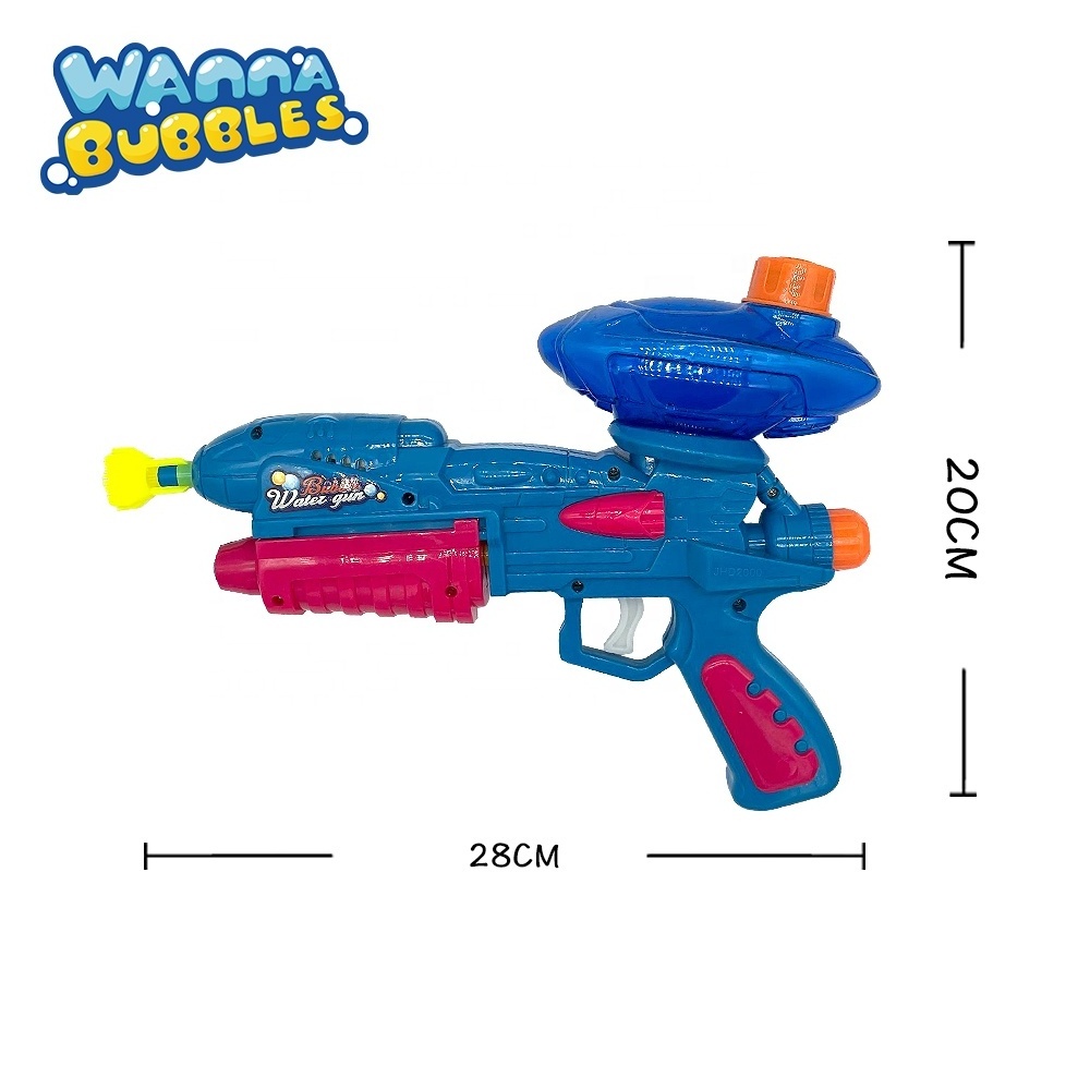 2023 Wholesale outdoor bubbles shooting gun toy game toys bubble water gun for kids