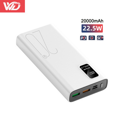 PD18W 22.5W QC3.0  Power Bank 20000mAh  Fast Charging USB Type C Portable Mobile Charger Power bank 20000 mah