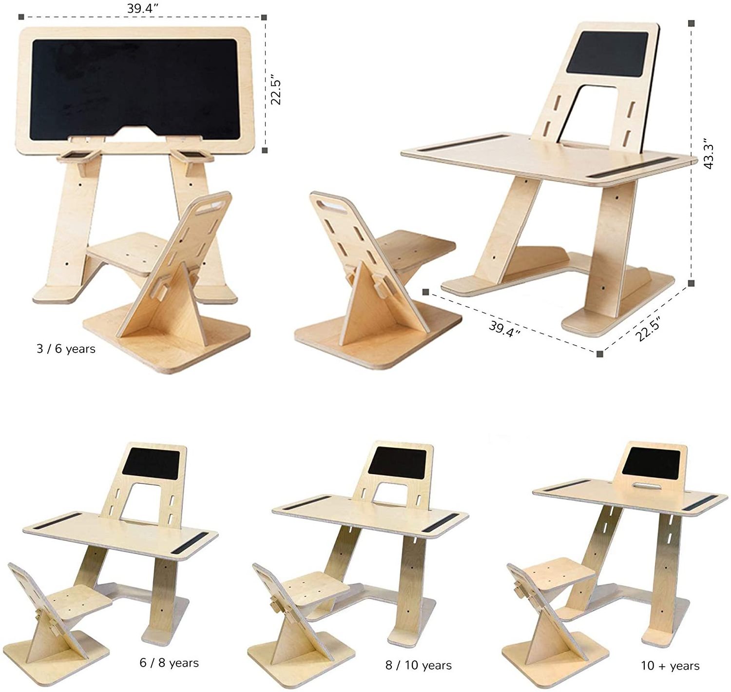 Popular Children Desk in Germany market Kids Study Table Adjustable Height Desk for Kids