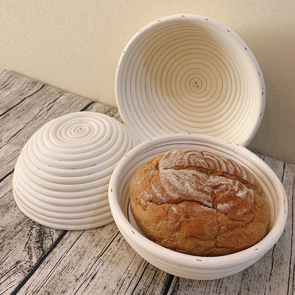 Hot Sale Pure Nature Round Basket Bread 8inch 9inch 10inch Proofing Proving Basket for Bread Baking