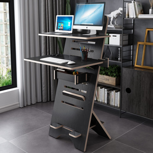 White Modern Home Office Work Laptop Table Height Adjustable Standing Computer Desk Gaming Desk