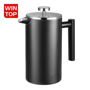 Custom Double Wall Stainless Steel 350ml 1000ml French Press Coffee Maker