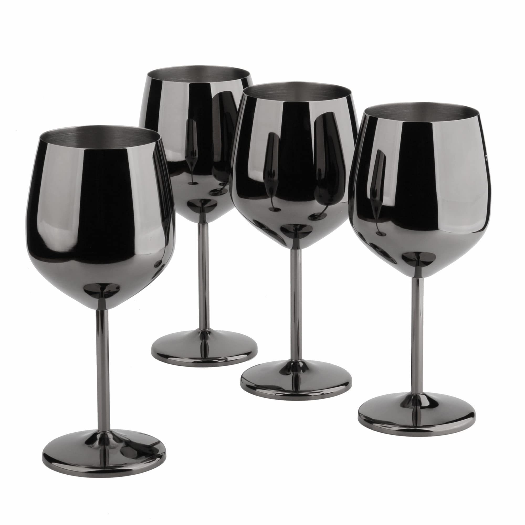 Custom Party goblet wine Stainless Steel wine glass goblet 16oz Metal Goblet Wine Glass Cocktail Cup