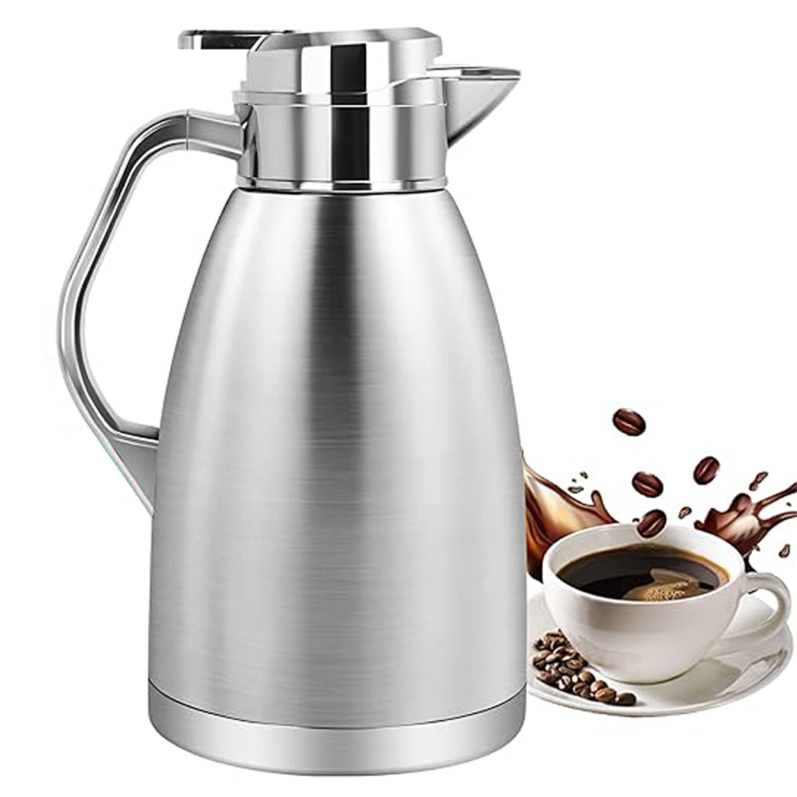 Hot Selling Double Walled Vacuum Insulated Colorful Stainless Steel Thermos Tea Coffee Pot For Thermal Coffee Carafe