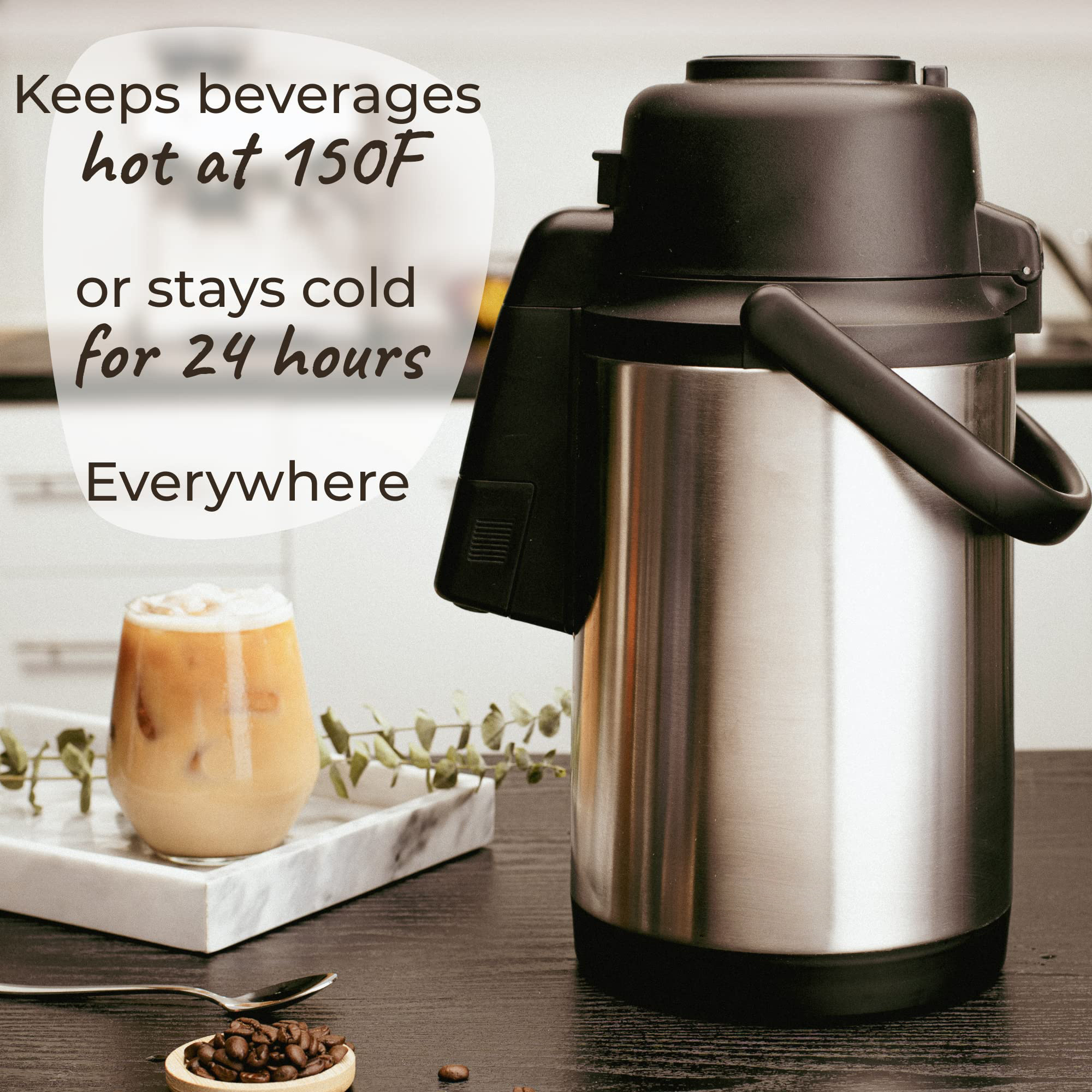 2.5L 3L 3.5L 4L 5L airpot thermos hot cold pump dispenser water beverage vacuum thermal air coffee pot termo de cafe