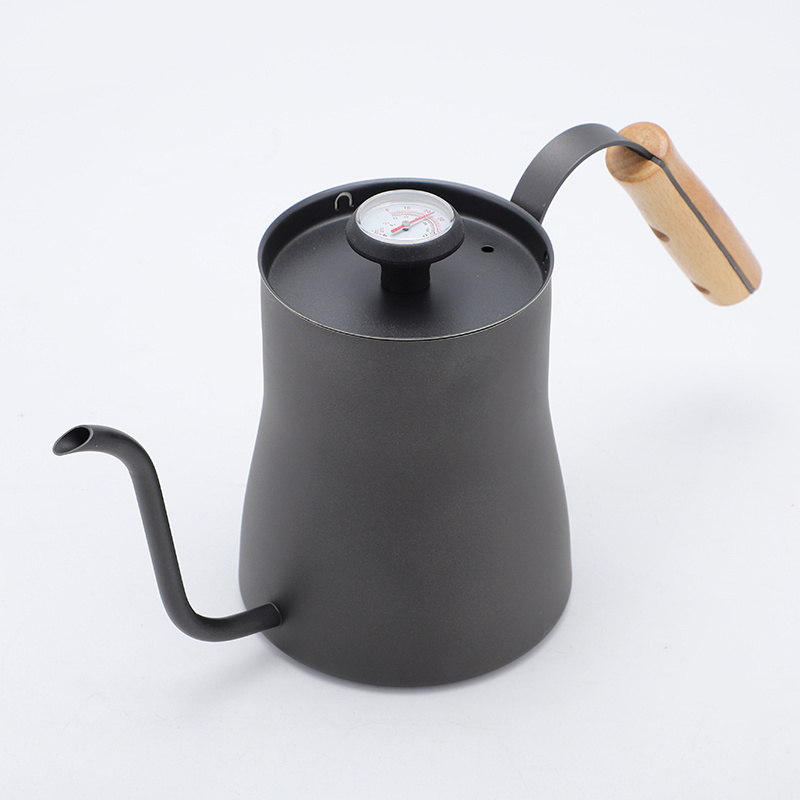 900ml Pour Over Coffee Drip Camping Home Stainless Steel Tea Gooseneck Coffee Kettle With Thermometer