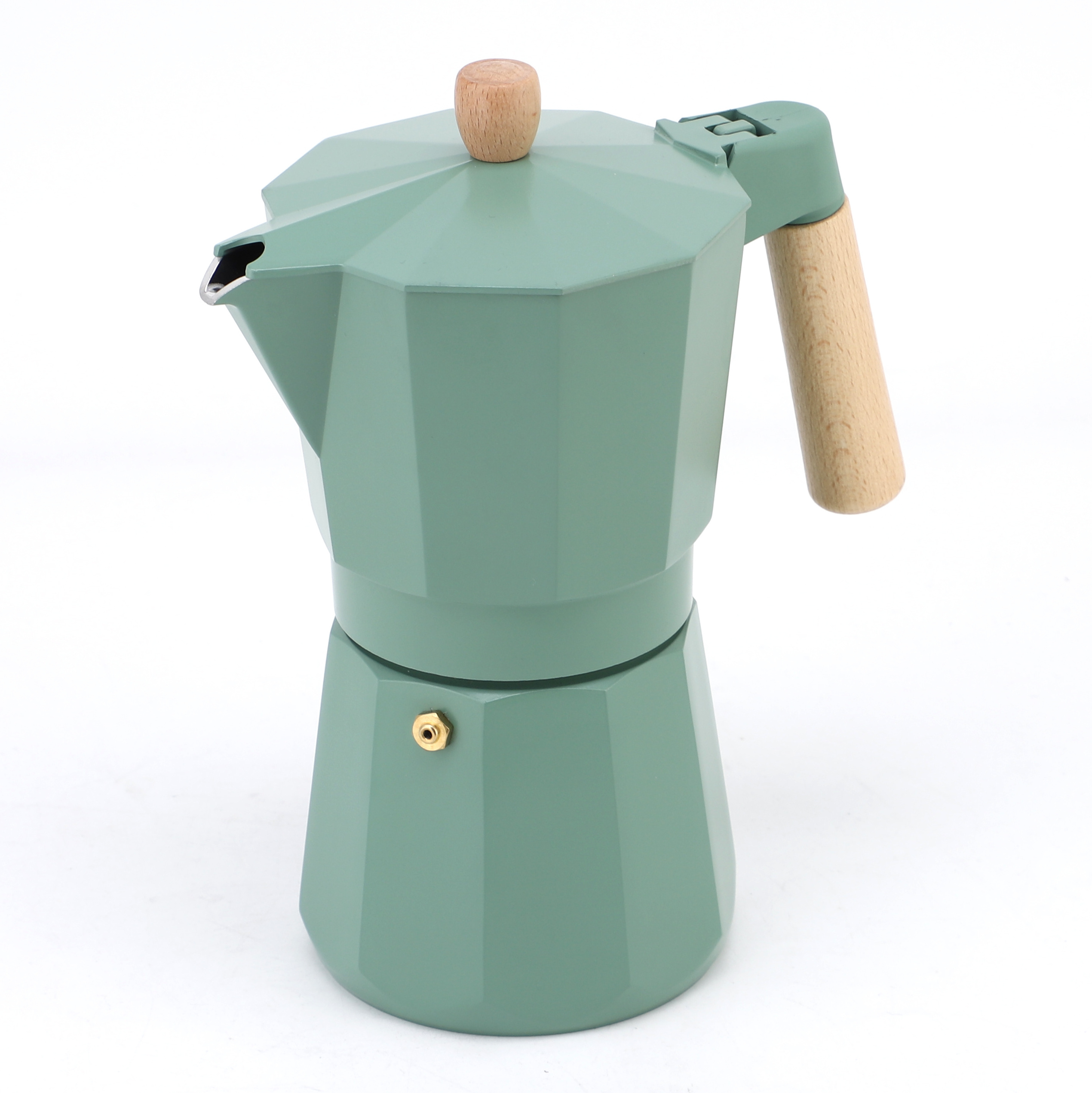 Environmentally Friendly Custom Color Large Capacity Coffee Maker Espresso Aluminum Moka Pot 3/6/9/12 Cups Make Espresso Coffee