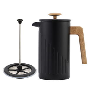 Double-Walled Stainless Steel French Press Coffee Maker with Silicone French Press Coffee Maker Camping Stoves