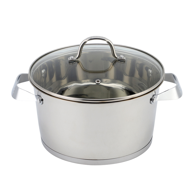 Kitchen Cooking Stock Pot Set Soup Pots Cookware Set Stainless Steel Casserole