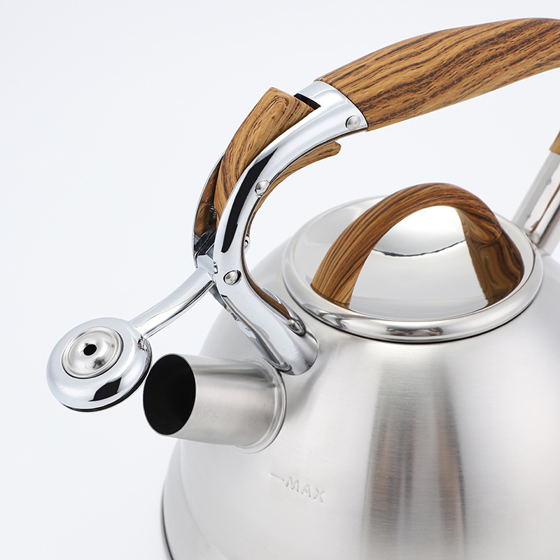 3L Food Grade Stainless Steel Whistling Kettle 2.7QT Stovetop Tea Pot Water Kettle