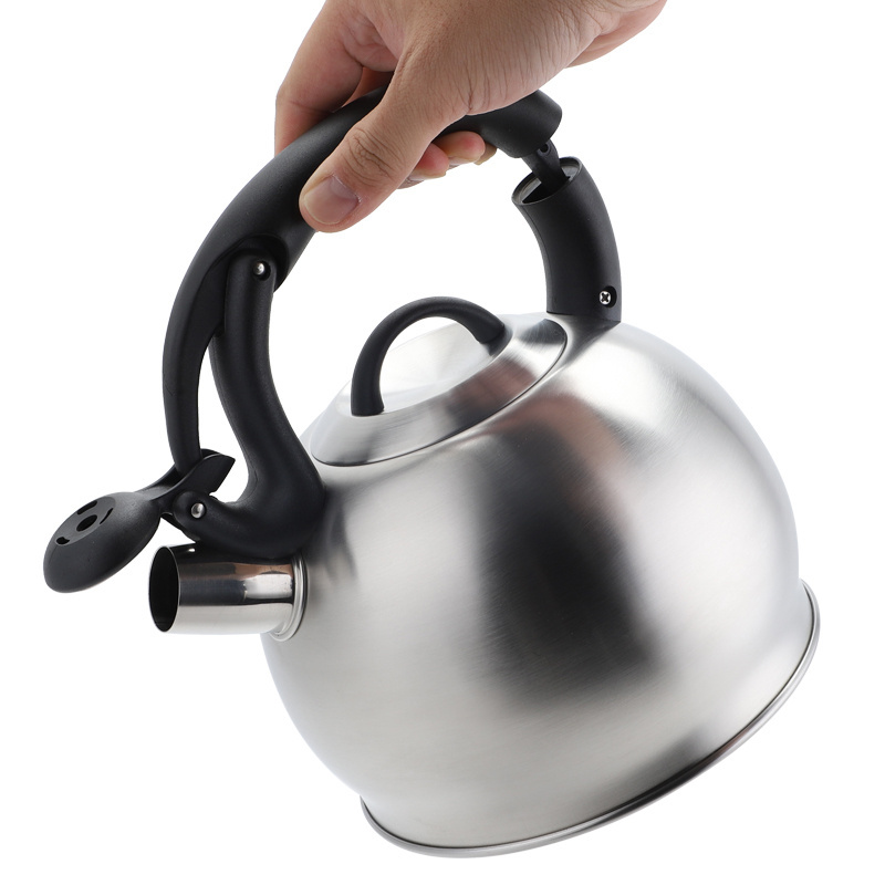 2.5L Auto Handle Stainless Steel Whistling Tea Kettle Water Kettle Custom Hot Selling Tea Pot For Stove Top