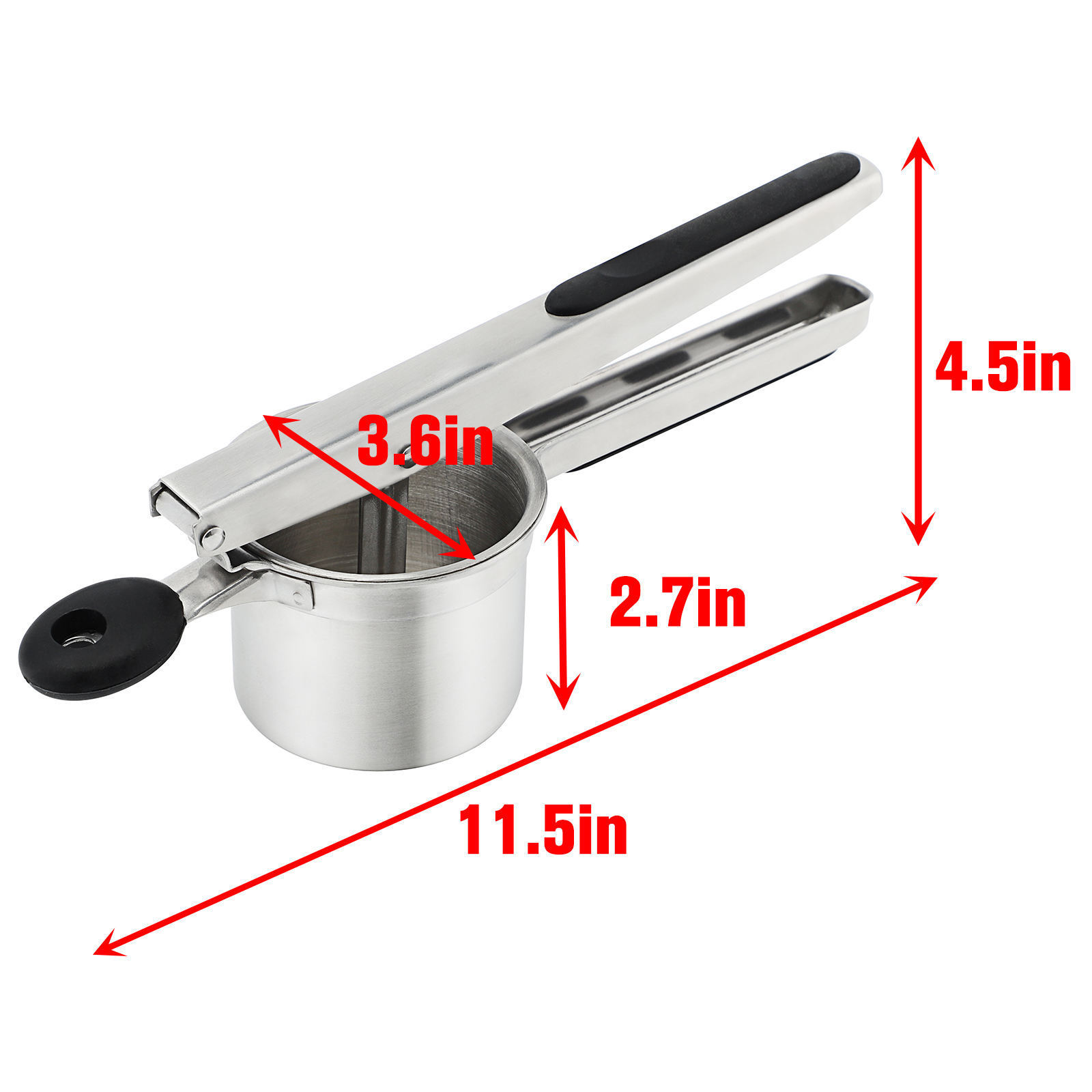 In stock Wholesale Vegetable And Fruit Ricer Kitchen Tool Stainless Steel Kitchen Potato Ricer And Masher