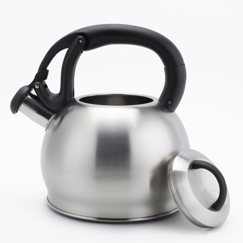 2.5L Auto Handle Stainless Steel Whistling Tea Kettle Water Kettle Custom Hot Selling Tea Pot For Stove Top