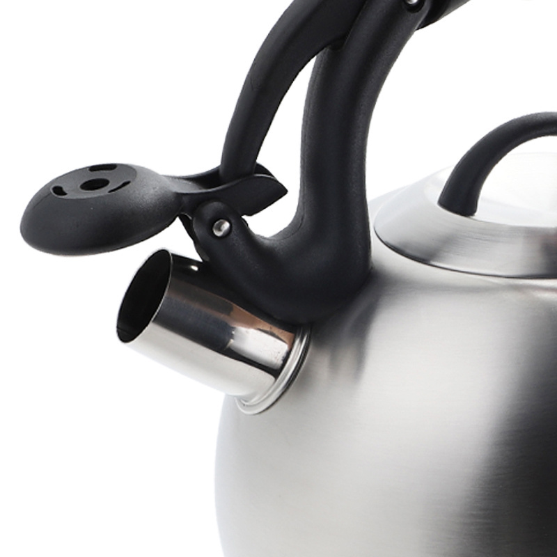 2.5L Auto Handle Stainless Steel Whistling Tea Kettle Water Kettle Custom Hot Selling Tea Pot For Stove Top