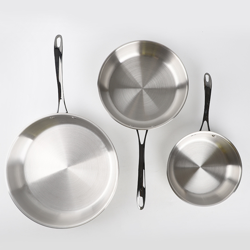 Hot Sale Fry Pan High Quality Skillets Stainless Steel Cooking Pan Frying Pan Set