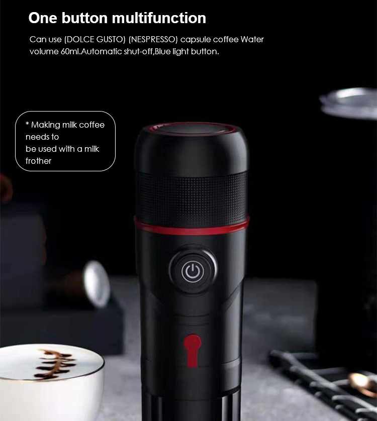 USB  Car Homw Electric Espresso Coffee Machine For Nespresso Coffee Power Portable Coffee Maker