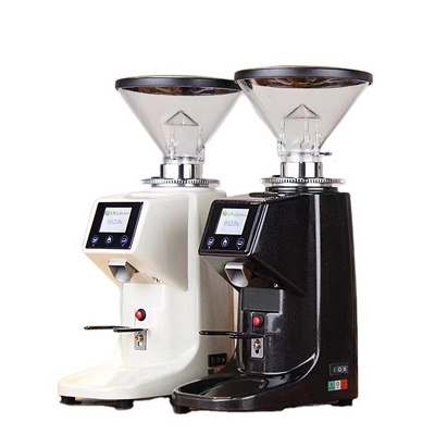 Electric bean grinder coffee bean grinder automatic commercial home use Espresso quantitative straight out flat tooth grinder