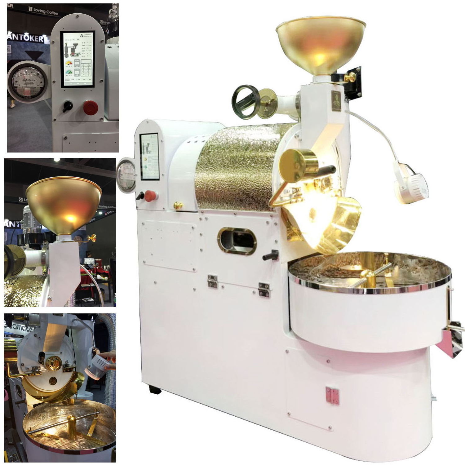 Wintop Santoker 2kg 2.5kg 3kg toper gas food coffee beans batch roasting coffee roaster catalyst burner tostdora de cafe