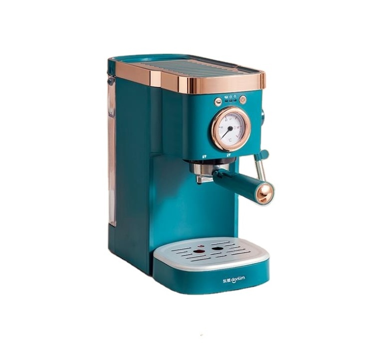 Hot selling  popular INS Home Mini Green Colorful Semi-automatic Coffee Maker Espresso Coffee machine ,Cappuccino Latte Coffee