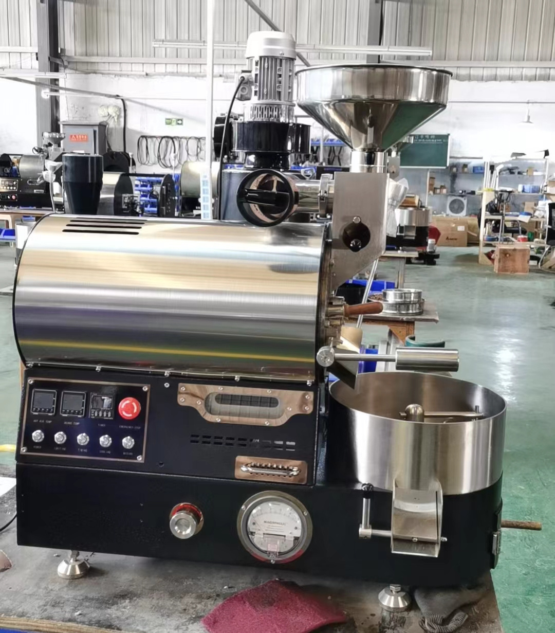 Henan Wintop CE Certified 1kg 2kg 3kg 6kg 12kg 15kg 20kg Coffee Roasting Machine Probat Roaster Price Gas/Electric Mini Sample