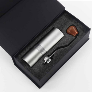 Hot selling custom logo stainless steel coffee grinders manual coffee grinder with gift box molinillo de cafe