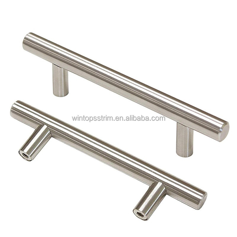 Win Top Stainless Steel Kitchen Pulls Brushed Nickel Cabinet Pulls Kitchen Cabinet Handles for Cabinet Drawer Cupboard Wardrobe