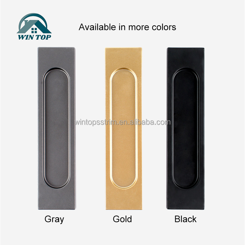 Win Top Self-Stick Cabinet Drawer Handles Pulls Aluminum Alloy Push Pull Adhesive Door Handle for Kitchen Window Sliding Closet