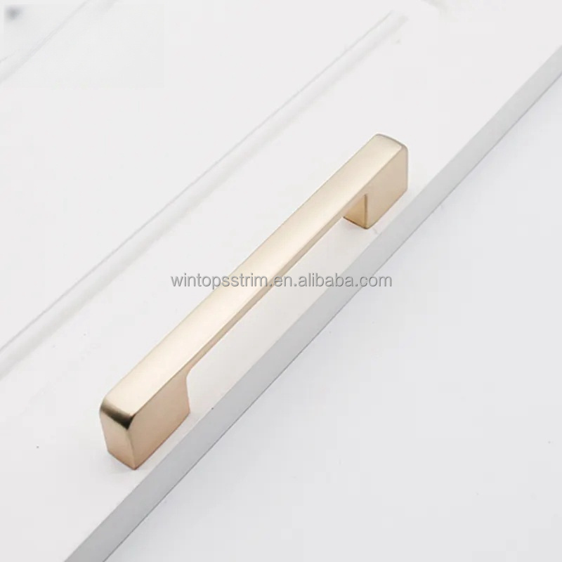 Win Top 96mm Zinc Alloy Black Kitchen Cabinet Drawer Handle Furniture Hardware Drawer And Dresser Pulls Knobs Pulls and Handle