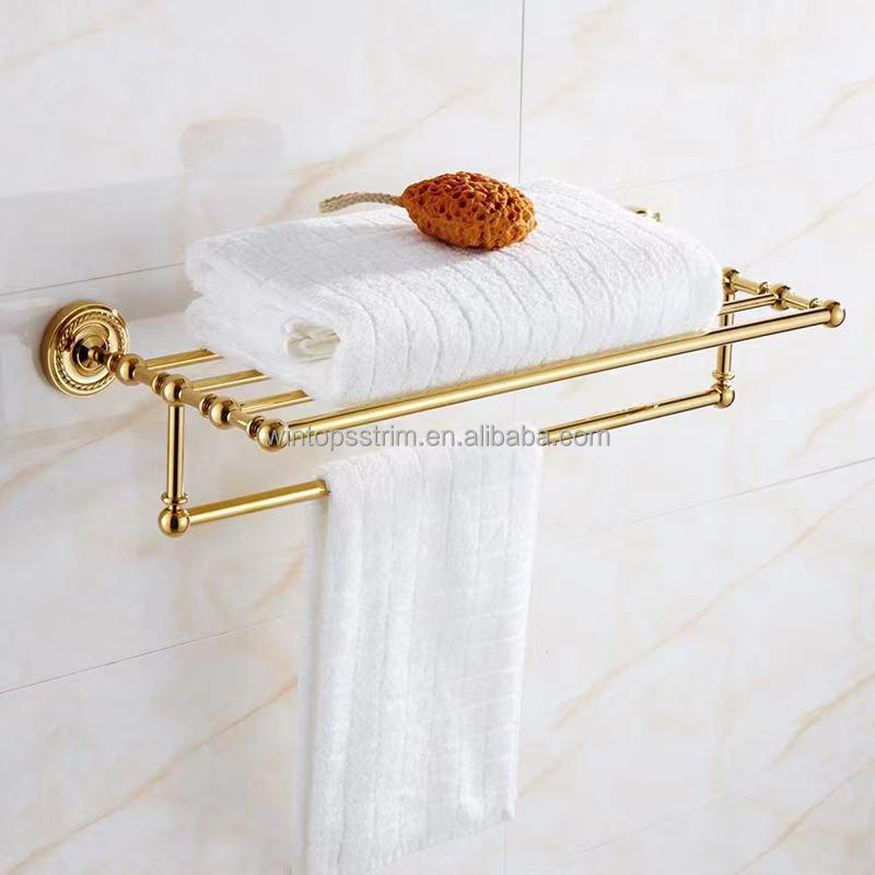 Hardware Fittings Crystal Towel Rack Bathroom Hooks Hardware Suite Bathroom Brass Shower Basket Towel Ring Bathroom Accessories