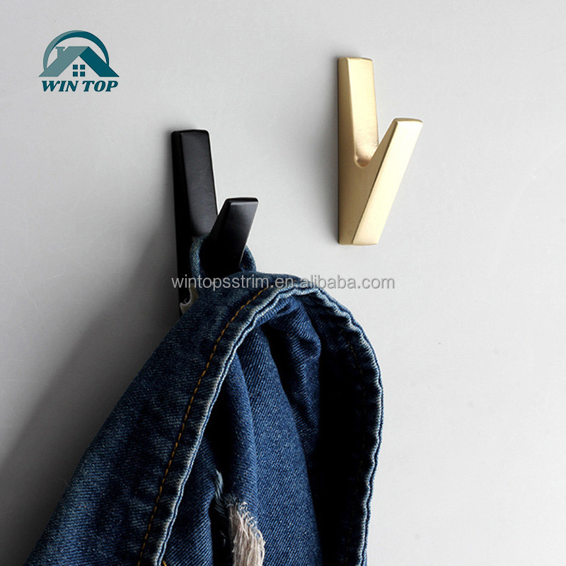 Win Top Towel Hooks Hanging Robes Clothes Hats Stick on Kitchen Bedroom Wall Door Wall Mounted for Coat Scarf Bag Towel Key