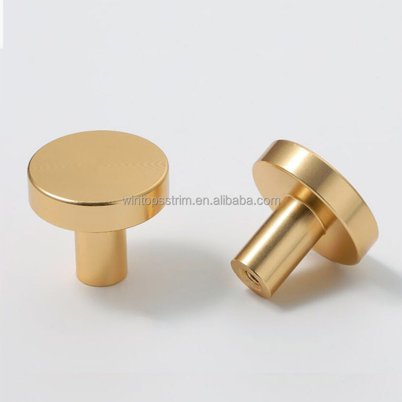 Win Top Single Hole Cabinet Handles Dresser Knobs Pulls Bathroom Drawer Desk Cabinets Cupboard Handles  Round Cabinets Knobs