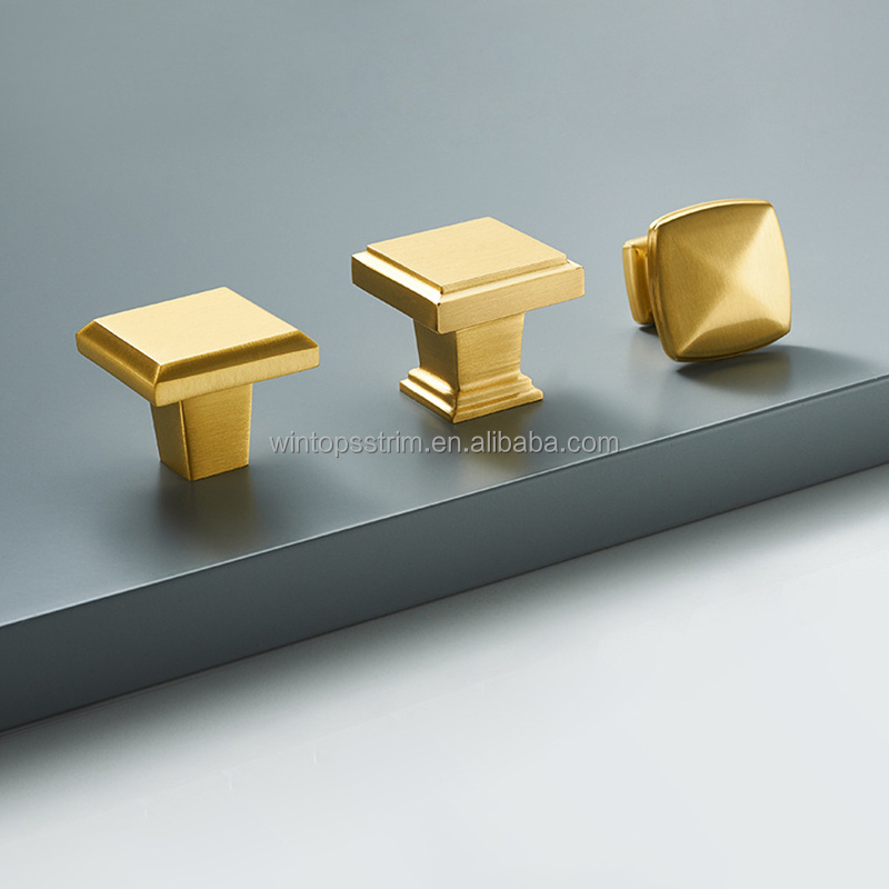 Modern Simple Hardware Drawer Handles Brass Cabinet Door Handle Gold Cabinet Brass Pull Knob