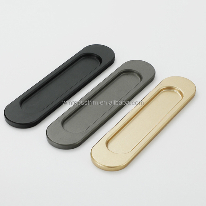 Win Top Sliding Barn Door Finger Pull Recessed Flush Pulls Handle Invisible Handle for Closet Door Hardware