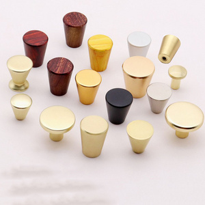 Win Top Cabinet Knobs Single Hole Cabinet Pulls Round Gold Drawer Knobs Bathroom Furniture Cabinets Pulls