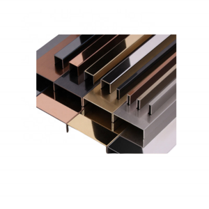 Stainless Steel Brushed Edging Trim Gold Rose Gold Black Silver Metal Trim Decorative Profiles