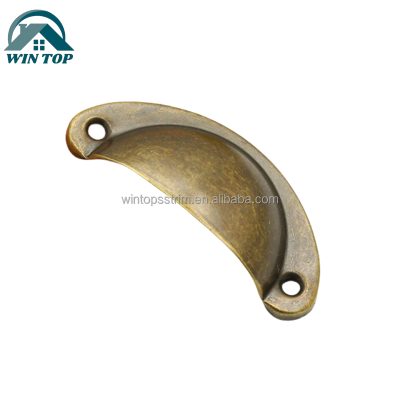 Furniture Handles Antique Bronze Brass Copper Shell Cabinet Drawer Knobs Pull Handles Cabinet Drawer Pulls Furniture