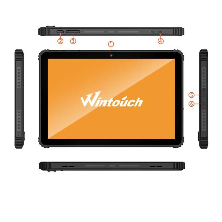 Wintouch WT101 Ip68 OEM 10 inch 1000NITS Tablet Android 12 tablet PC Nfc 10000Amh big Battery Tablette 4G Rugged Tablet