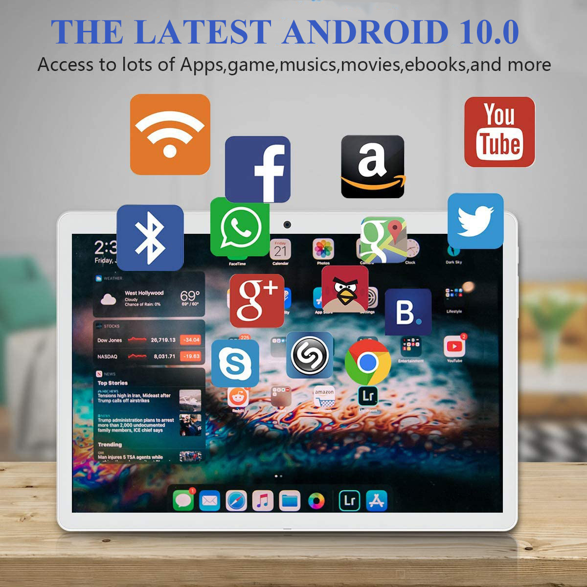 Tablet Manufacturer Android 10 Wifi 10.1 Inch 2gb 32gb Ips Touch Screen Quad Core Smart 10