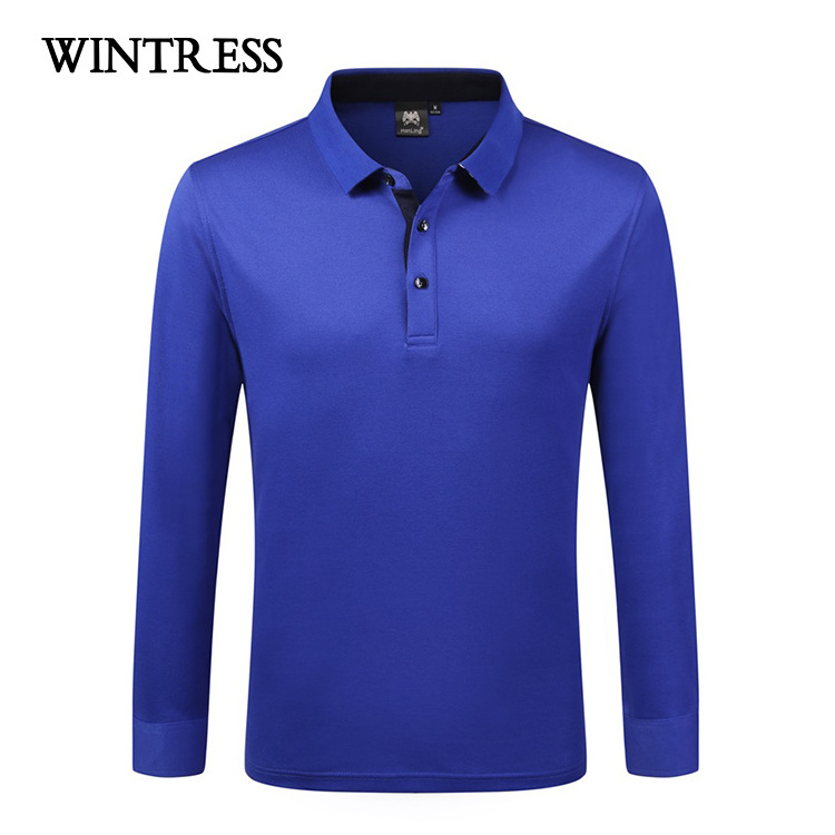 Supply cheap china suppliers long sleeve polo t-shirt  classic style custom white mens gym polo shirt oem