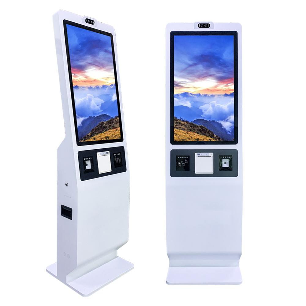 Self Service Kiosk For Suprermarket  Rfid Terminal Self Service Checkout Kiosk Machine