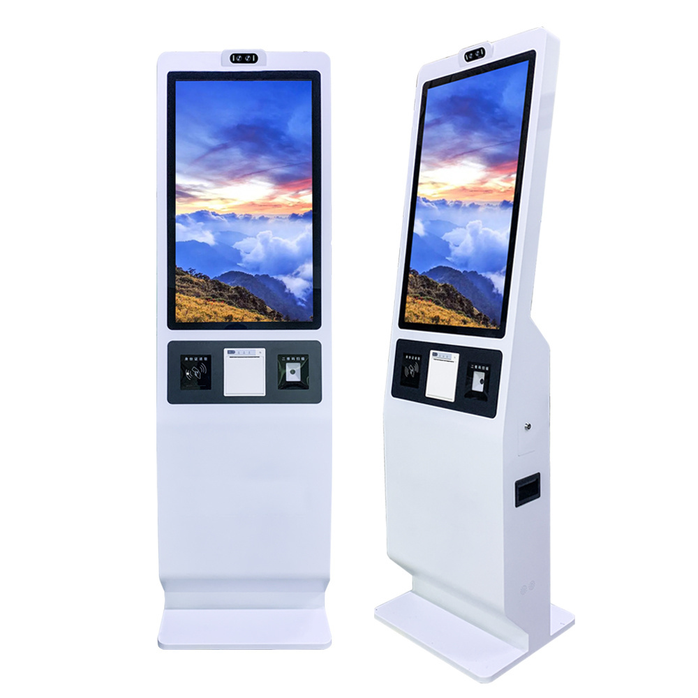 Self Service Kiosk For Suprermarket  Rfid Terminal Self Service Checkout Kiosk Machine