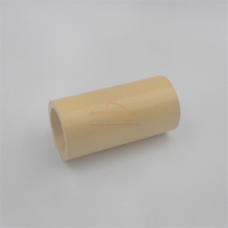 MgO Stabilized Zirconia Ceramic Tube Yellow Ceramic Parts ZrO2 Ceramic Bushing/Sleeve