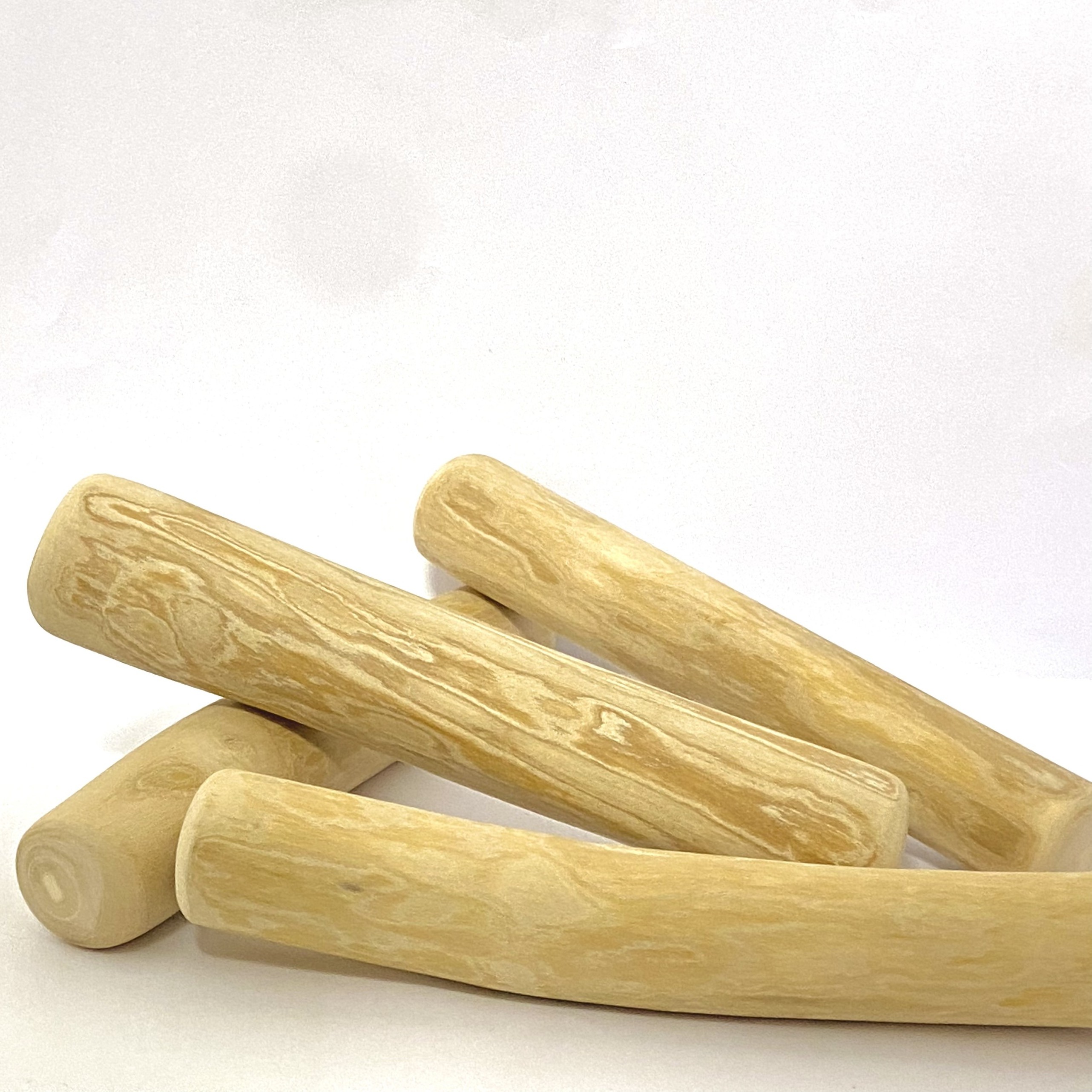 Dog chew bone made from coffee wood, 100% handmade product from natural coffee trees