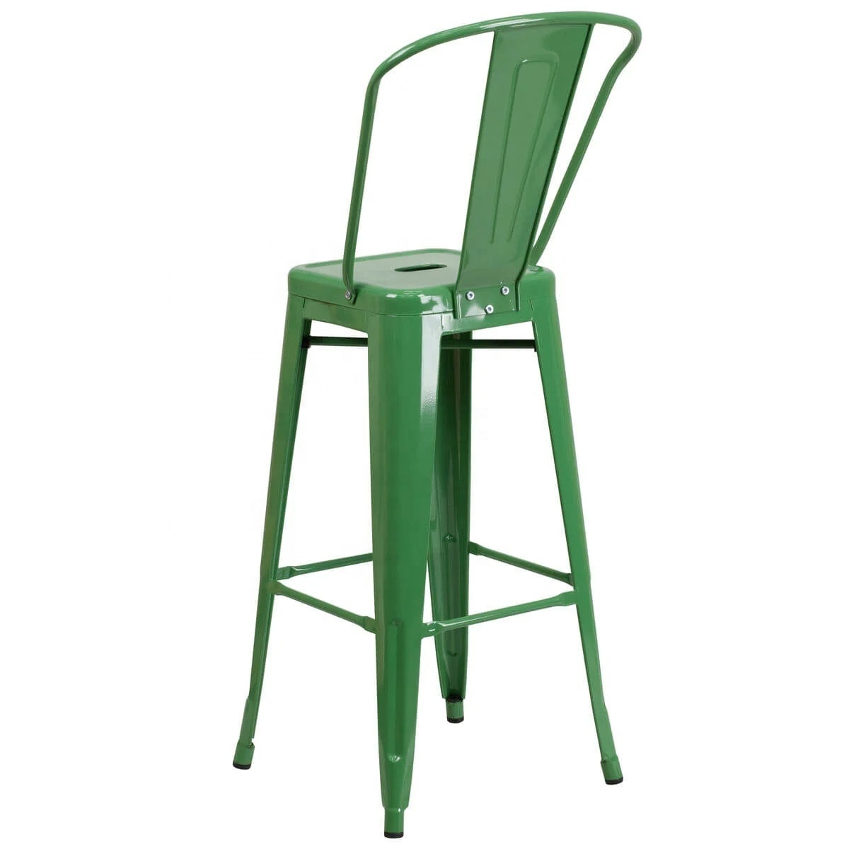 Antique Steel Outdoor Garden Chair Outdoor Furniture Garden Bar stool Metal Frame with high back rest