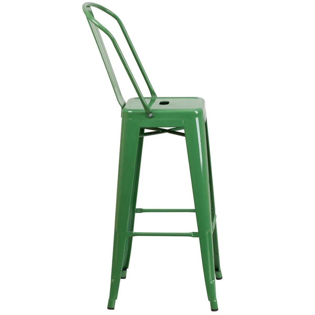 Antique Steel Outdoor Garden Chair Outdoor Furniture Garden Bar stool Metal Frame with high back rest