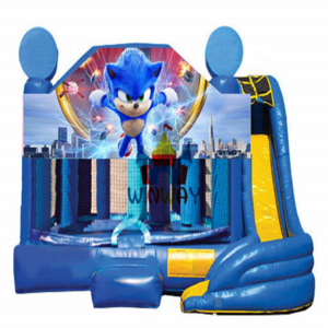 Kids China Outdoor Jumper Inflatable Adult Bouncer Pvc sonic Bounce House And Water Slide Party Rental With Blower