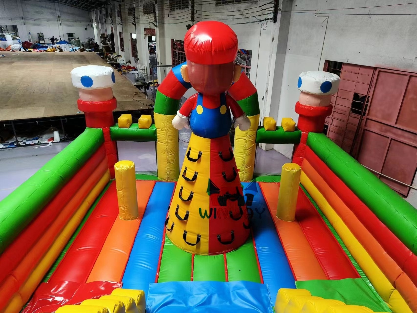 2023 Commercial Grade PVC Christmas Super Mario bros Inflatable Bounce House Combo Jumping Castle for Rental