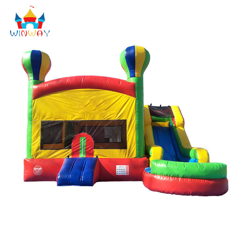 jumping balloons inflatable combo bouncy castle jumping castle  with slide and pool bounce house water slide combo