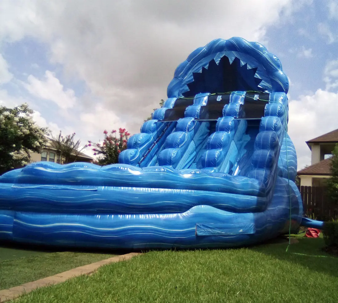 20FT toboggan gonflable commercial inflatable water slide with pool for kid's giant inflatable slide